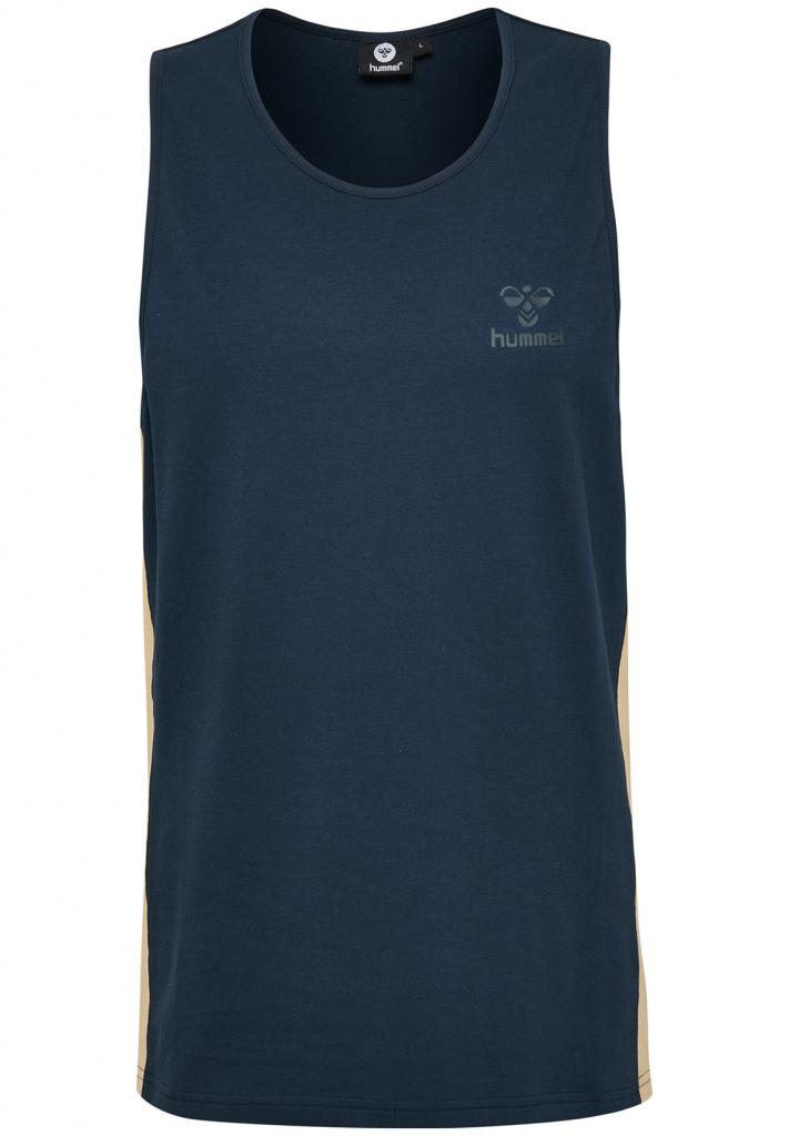 Майка HMLABRAHAM T-SHIRT S/L 202-967-1009-S Взрослые Мужской ТЕМНО-СИНИЙ