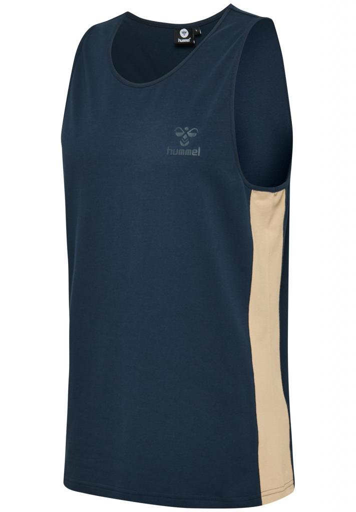 Майка HMLABRAHAM T-SHIRT S/L 202-967-1009-S Взрослые Мужской ТЕМНО-СИНИЙ