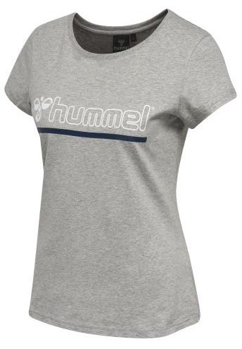 Футболка HMLPERLA T-SHIRT S/S 200-437-2006-S Взрослые Женский СЕРЫЙ