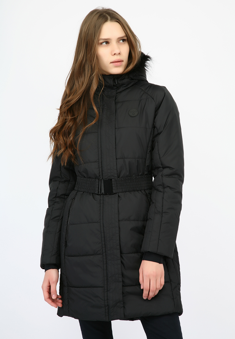 Пальто жіноче HMLREBECCA COAT 200-808-2001-XS Дорослі Жіноча ЧОРНИЙ