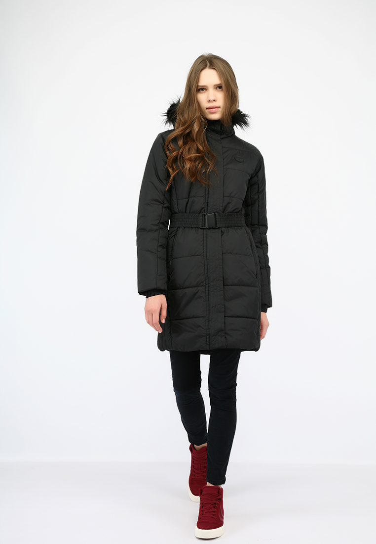 Пальто жіноче HMLREBECCA COAT 200-808-2001-XS Дорослі Жіноча ЧОРНИЙ