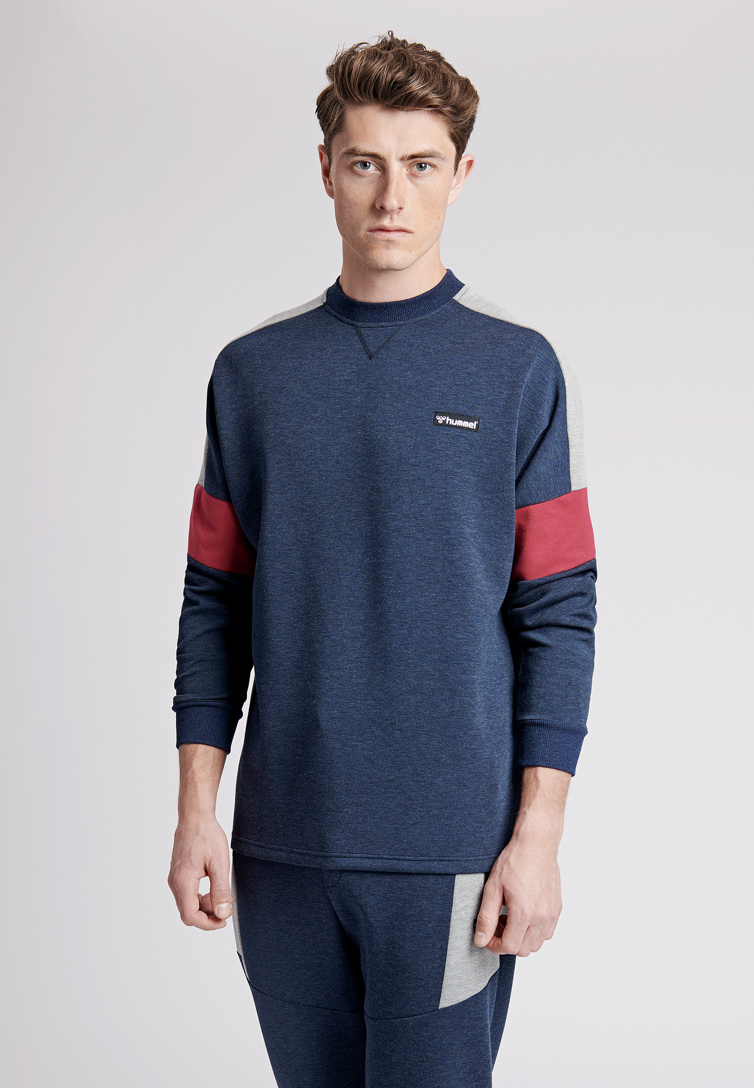 Свитшот HMLCRIMSON SWEATSHIRT 201-256-8248-XL Взрослые Мужской ТЕМНО-СИНИЙ