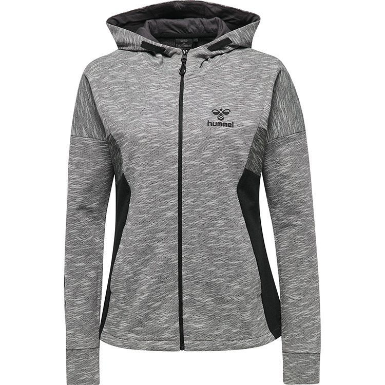 Кофта  HMLELENA ZIP HOODIE 201-816-2007-M Взрослые Женский СЕРЫЙ