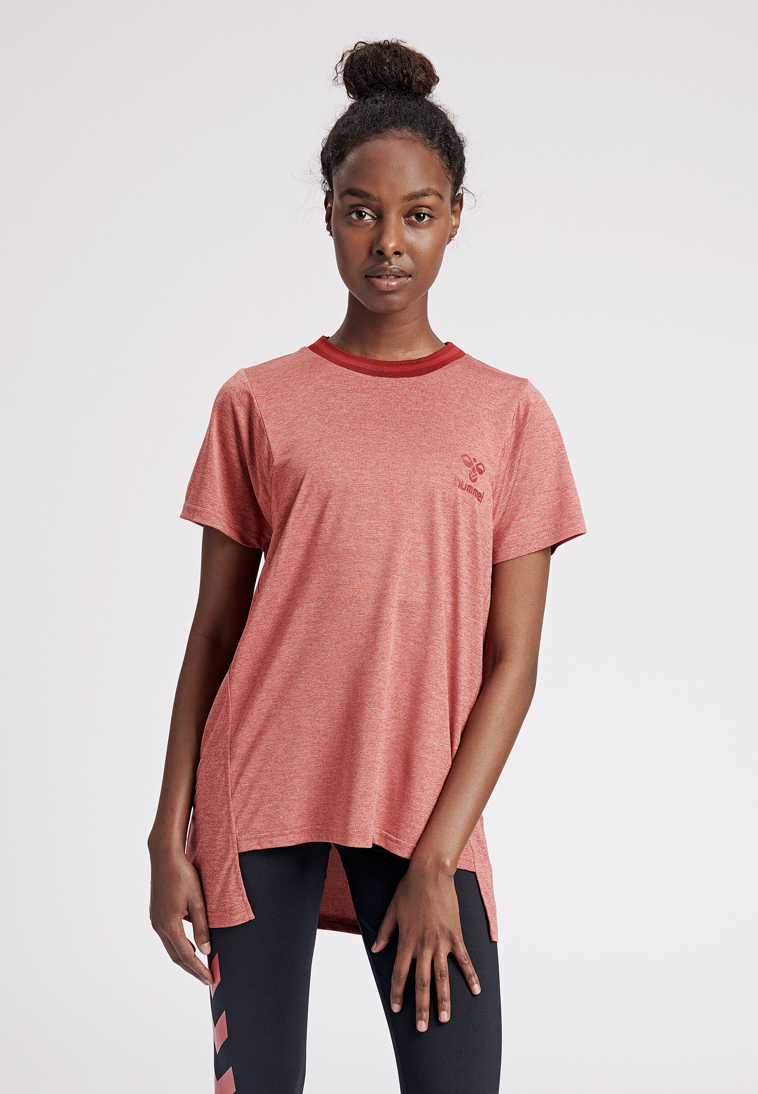 Футболка HMLCAMI T-SHIRT S/S 201-708-3499-XS Взрослые Женский КРАСНЫЙ