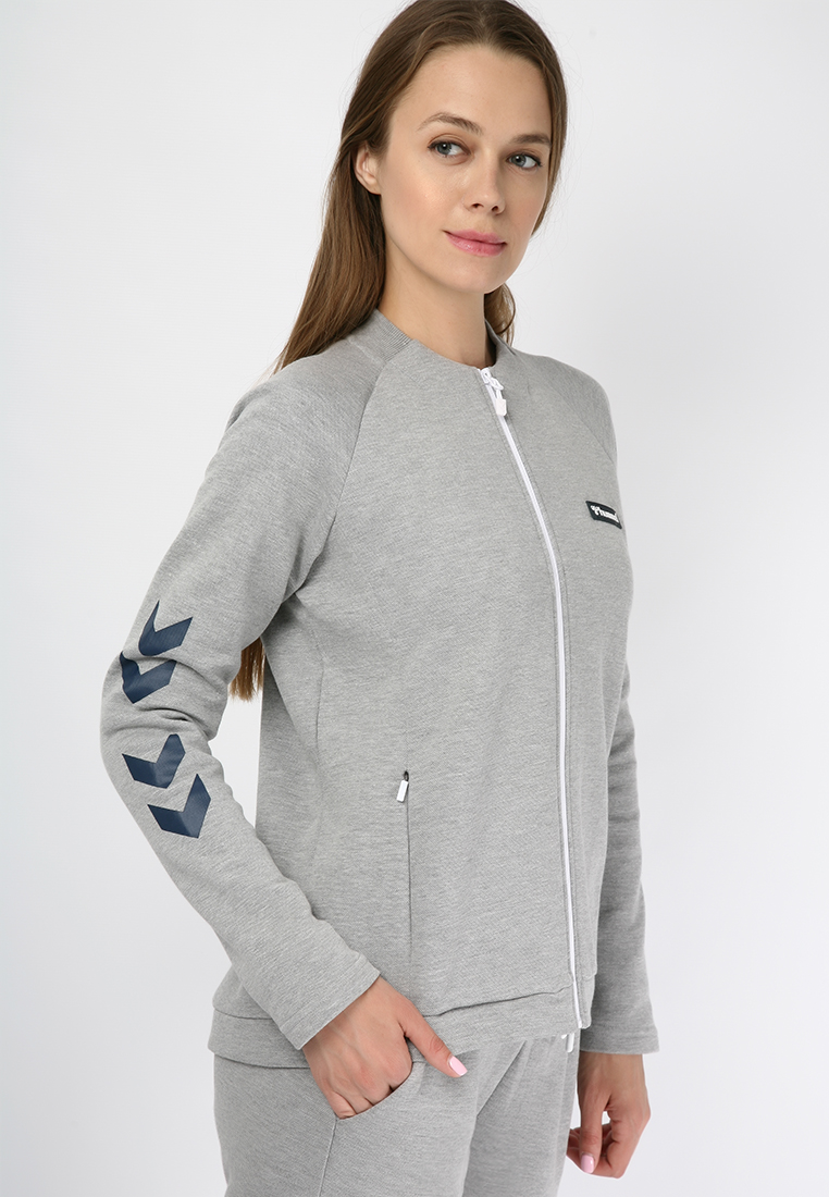 Кофта CLASSIC BEE HMLKATE ZIP JACKET 200-253-2006-XL Взрослые Женский СЕРЫЙ