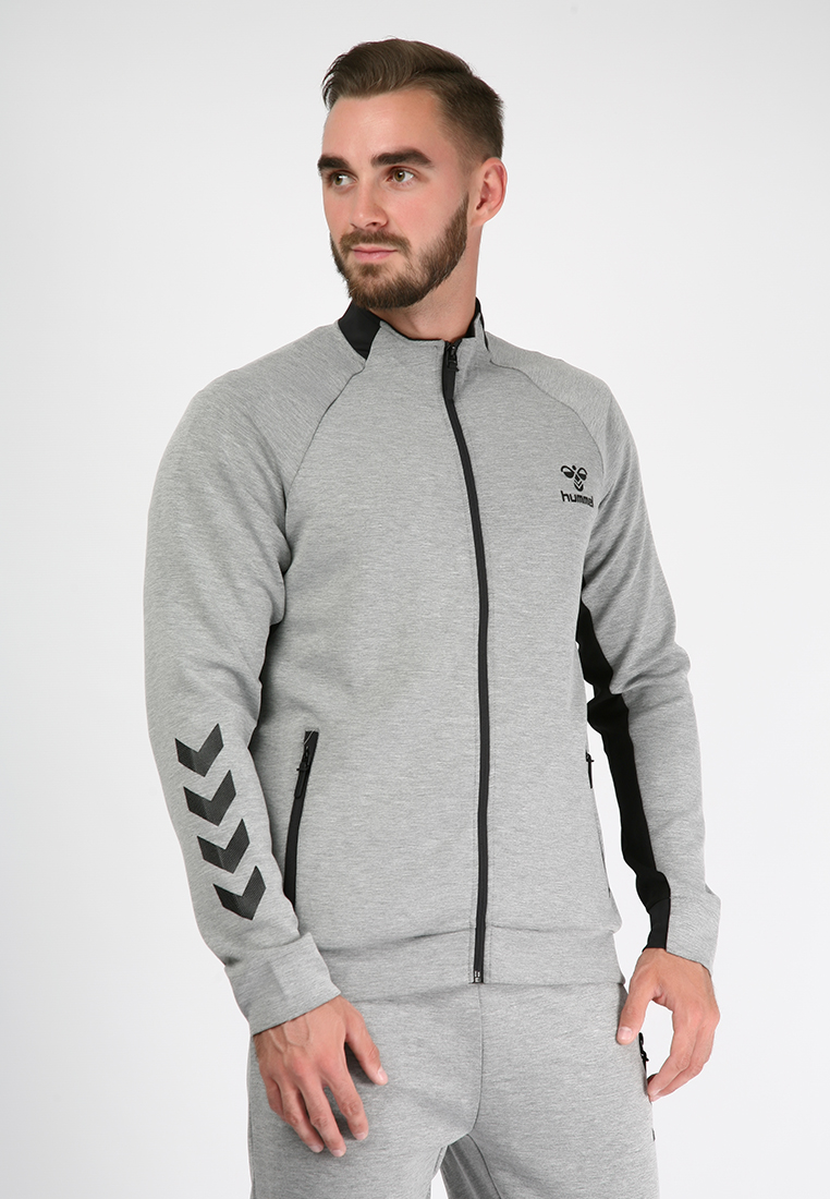 Кофта CLASSIC BEE HMLGUY ZIP JACKET 200-174-2006-L Взрослые Мужской СЕРЫЙ