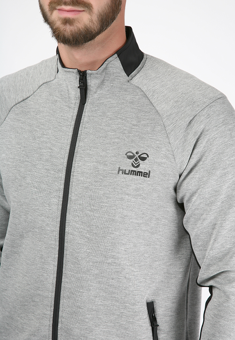 Кофта CLASSIC BEE HMLGUY ZIP JACKET 200-174-2006-XL Дорослі Чоловіча СІРИЙ