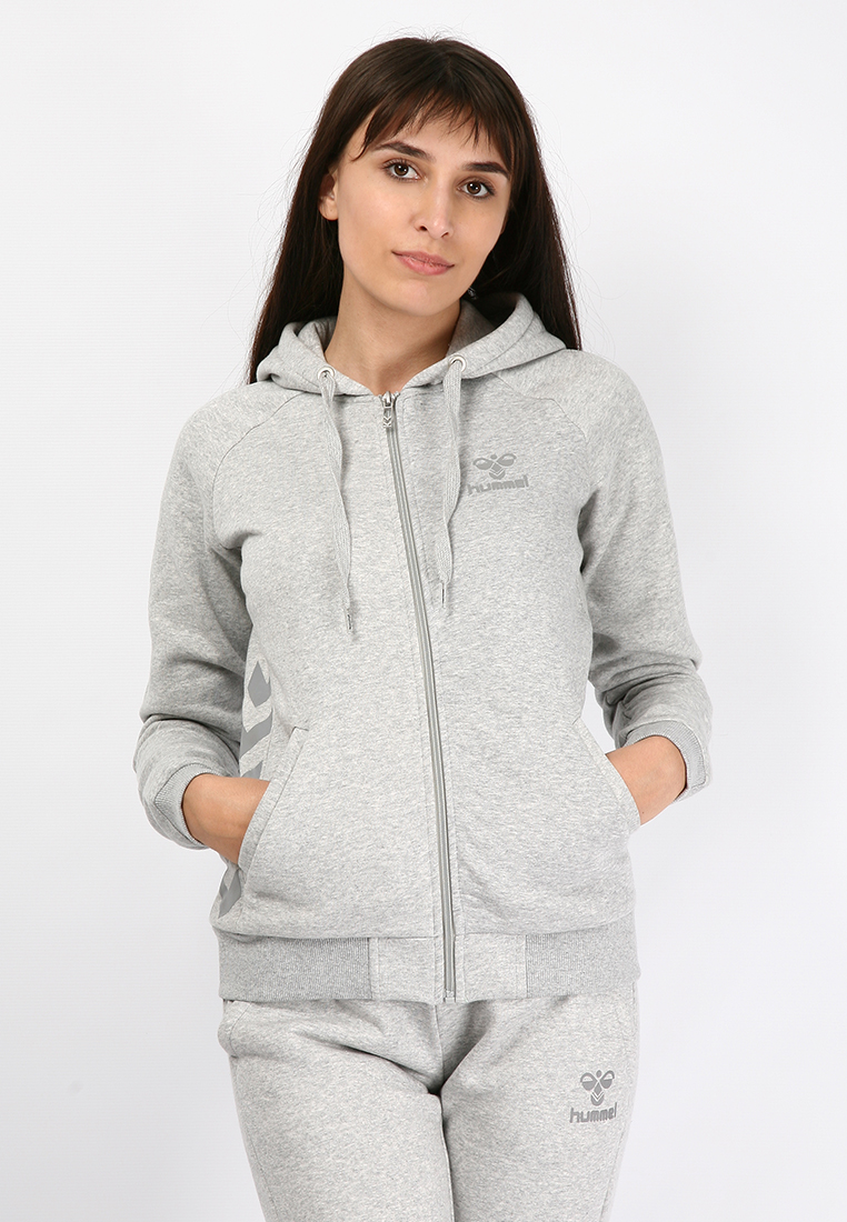 Кофта CLASSIC BEE WO ZEN ZIP JACKET 033-320-2006-M Взрослые Женский СЕРЫЙ