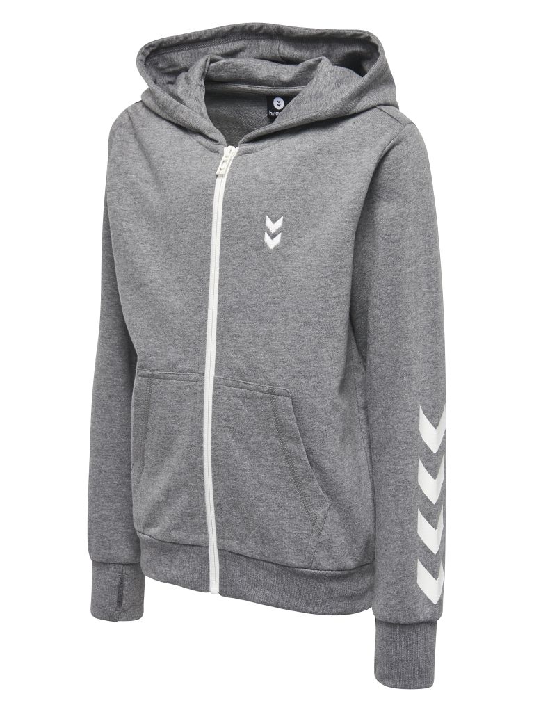 Кофта HMLKILLIAN ZIP JACKET 201-162-2800-122 Підлітки і діти Унісекс СІРИЙ