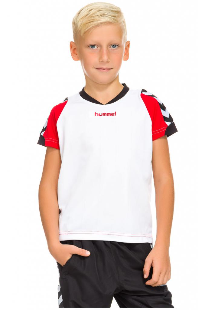 Футболка детская BEE AUTHENTIC SS JERSEY 103-909-9402-4Y Малыши;Подростки и дети Унисекс БЕЛЫЙ-КРАСНЫЙ