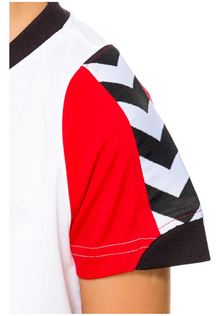 Футболка детская BEE AUTHENTIC SS JERSEY 103-909-9402-4Y Малыши;Подростки и дети Унисекс БЕЛЫЙ-КРАСНЫЙ