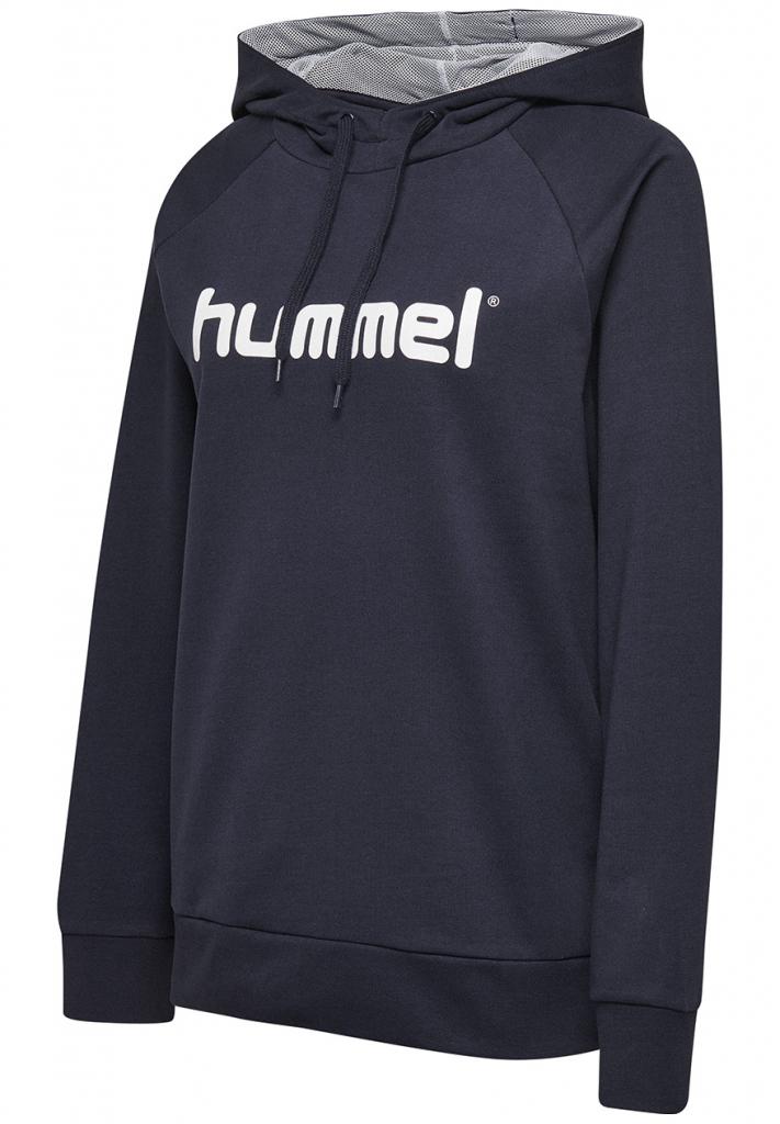 Худи женский HMLGO COTTON LOGO HOODIE WOMAN 203-517-7026-S Взрослые Женский ТЕМНО-СИНИЙ