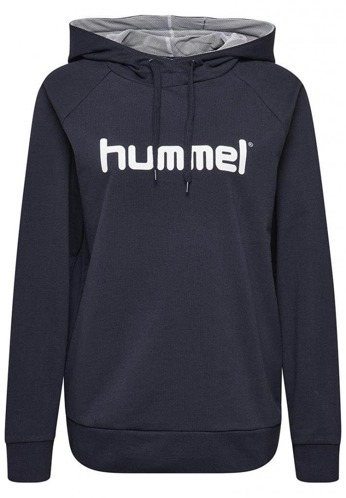 Худі жіночий HMLGO COTTON LOGO HOODIE WOMAN 203-517-7026-XS Дорослі Жіноча ТЕМНО-СИНІЙ
