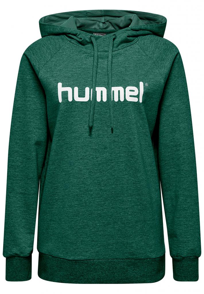 Худи женский HMLGO COTTON LOGO HOODIE WOMAN 203-517-6140-XXL Взрослые Женский ЗЕЛЁНЫЙ