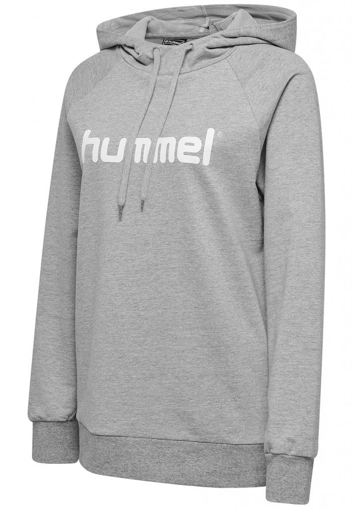 Худі жіночий HMLGO COTTON LOGO HOODIE WOMAN 203-517-2006-S Дорослі Жіноча СІРИЙ