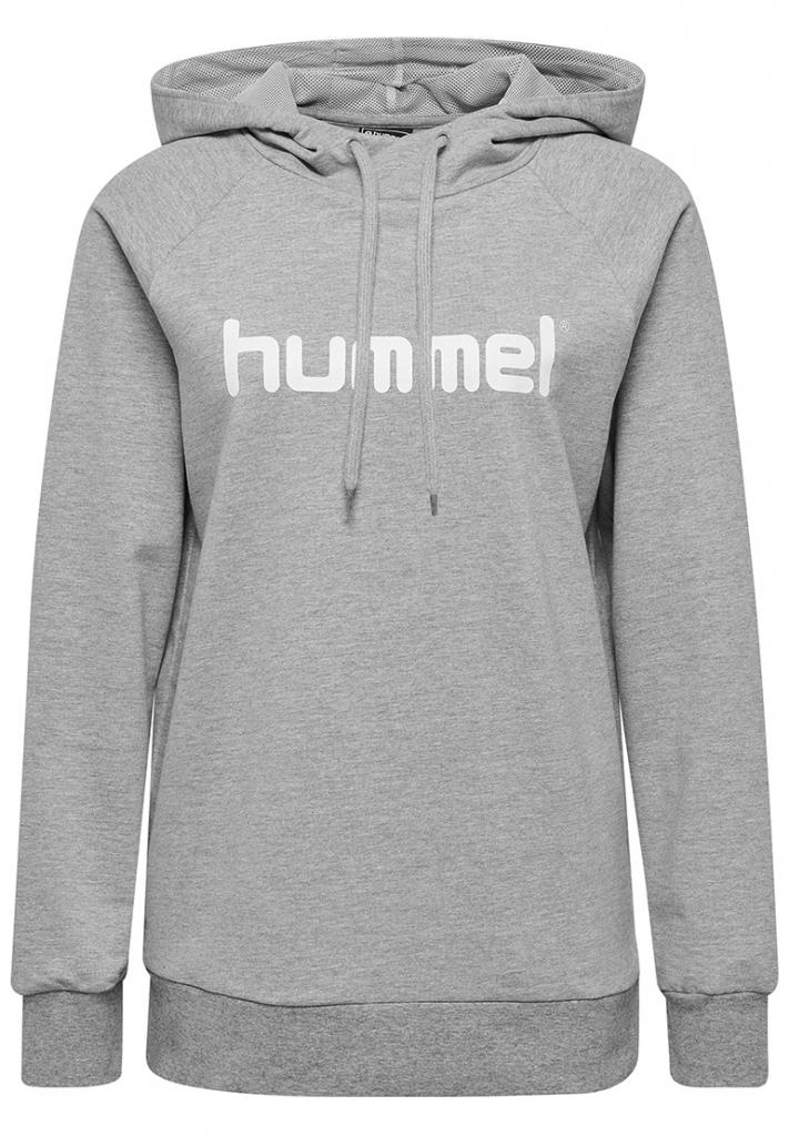 Худі жіночий HMLGO COTTON LOGO HOODIE WOMAN 203-517-2006-M Дорослі Жіноча СІРИЙ