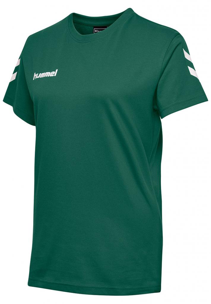 Футболка жіноча HMLGO COTTON T-SHIRT WOMAN S / S 203-440-6140-XL Дорослі Жіноча ЗЕЛЕНИЙ