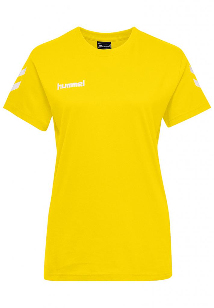 Футболка жіноча HMLGO COTTON T-SHIRT WOMAN S / S 203-440-5001-S Дорослі Жіноча ЖОВТИЙ