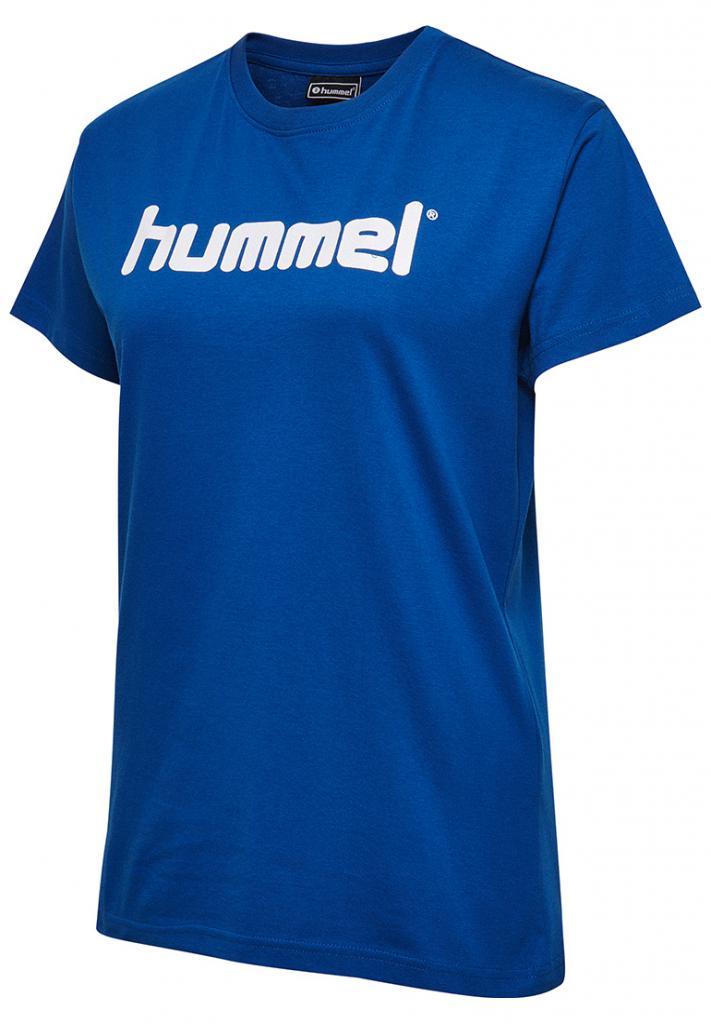 Футболка жіноча HMLGO COTTON LOGO T-SHIRT WOMAN S / S 203-518-7045-XL Дорослі Жіноча СИНІЙ
