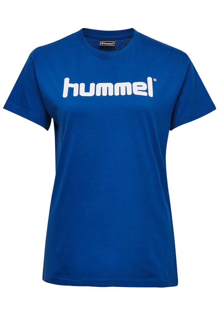 Футболка жіноча HMLGO COTTON LOGO T-SHIRT WOMAN S / S 203-518-7045-L Дорослі Жіноча СИНІЙ