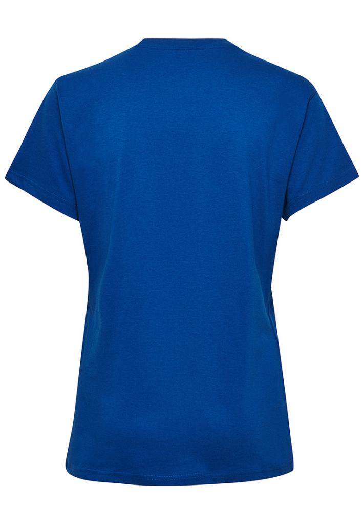 Футболка жіноча HMLGO COTTON LOGO T-SHIRT WOMAN S / S 203-518-7045-XS Дорослі Жіноча СИНІЙ