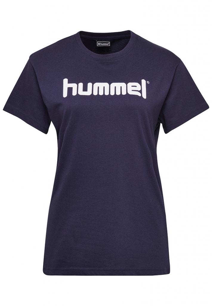 Футболка женская HMLGO COTTON LOGO T-SHIRT WOMAN S/S 203-518-7026-M Взрослые Женский ТЕМНО-СИНИЙ