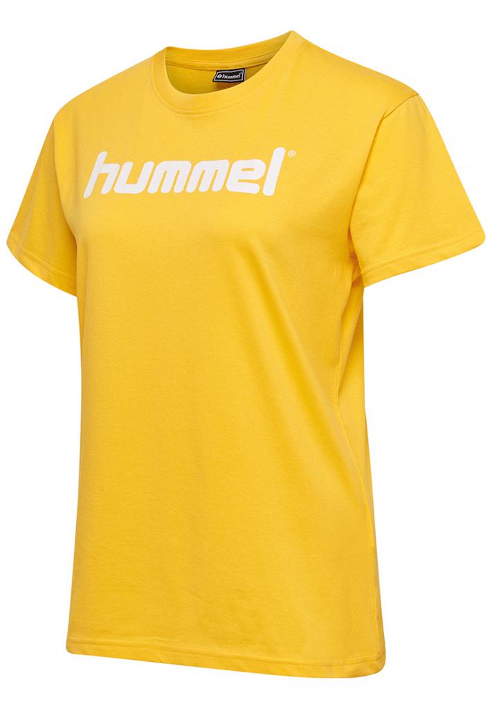 Футболка женская HMLGO COTTON LOGO T-SHIRT WOMAN S/S 203-518-5001-M Взрослые Женский ЖЕЛТЫЙ