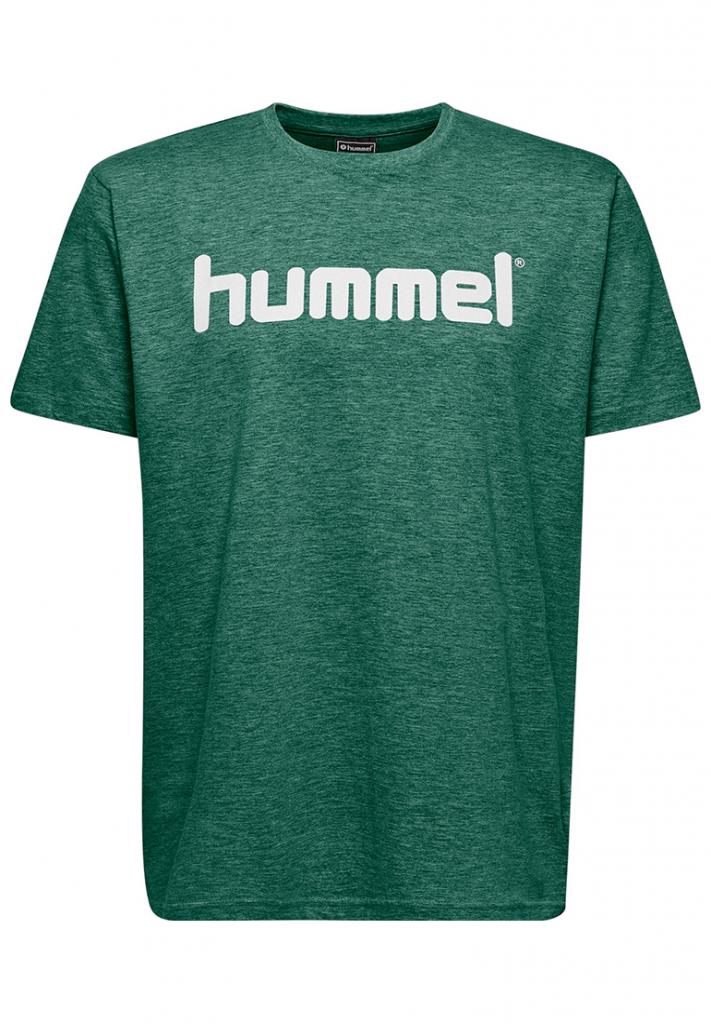 Футболка HMLGO COTTON LOGO T-SHIRT S / S 203-513-6140-S Дорослі Чоловіча ЗЕЛЕНИЙ