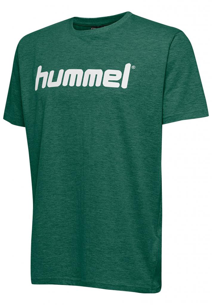 Футболка HMLGO COTTON LOGO T-SHIRT S / S 203-513-6140-S Дорослі Чоловіча ЗЕЛЕНИЙ