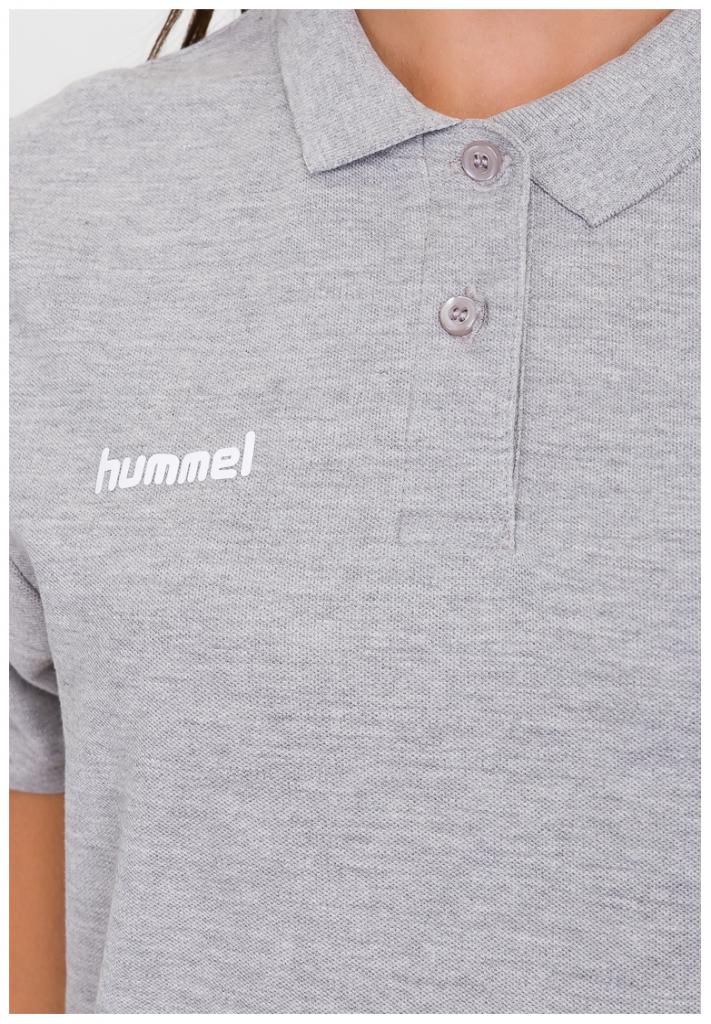 Футболка-поло женская HMLGO COTTON POLO WOMAN 203-522-2006-XXL Взрослые Женский СЕРЫЙ
