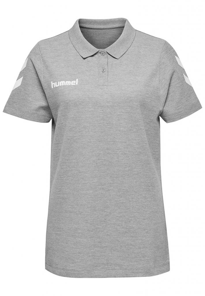 Футболка-поло женская HMLGO COTTON POLO WOMAN 203-522-2006-L Взрослые Женский СЕРЫЙ