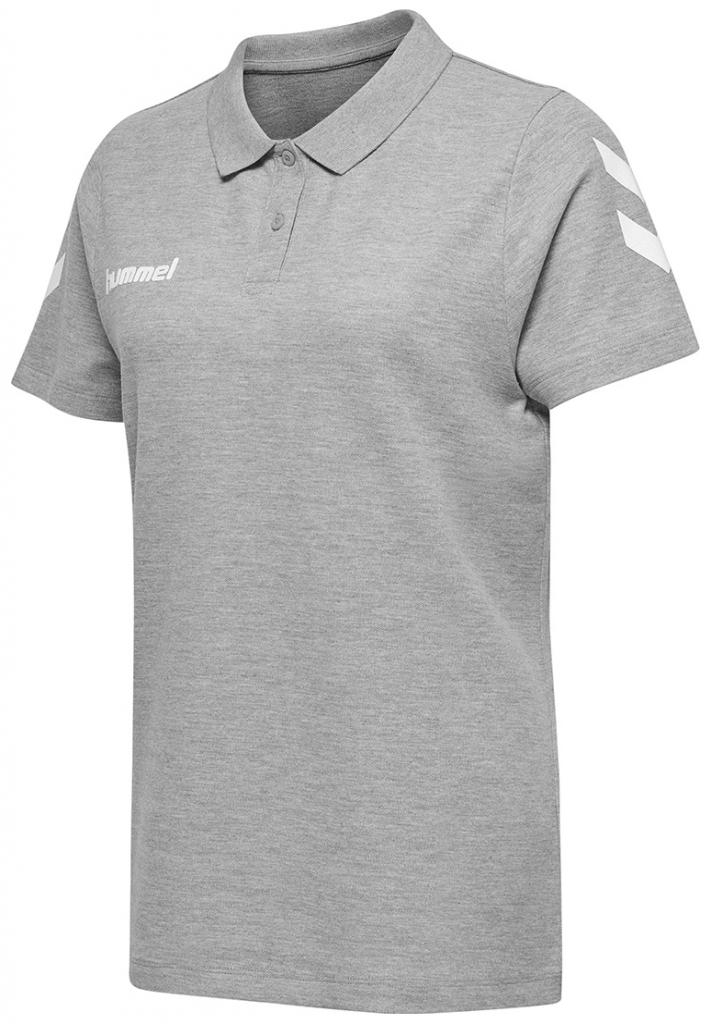Футболка-поло женская HMLGO COTTON POLO WOMAN 203-522-2006-L Взрослые Женский СЕРЫЙ