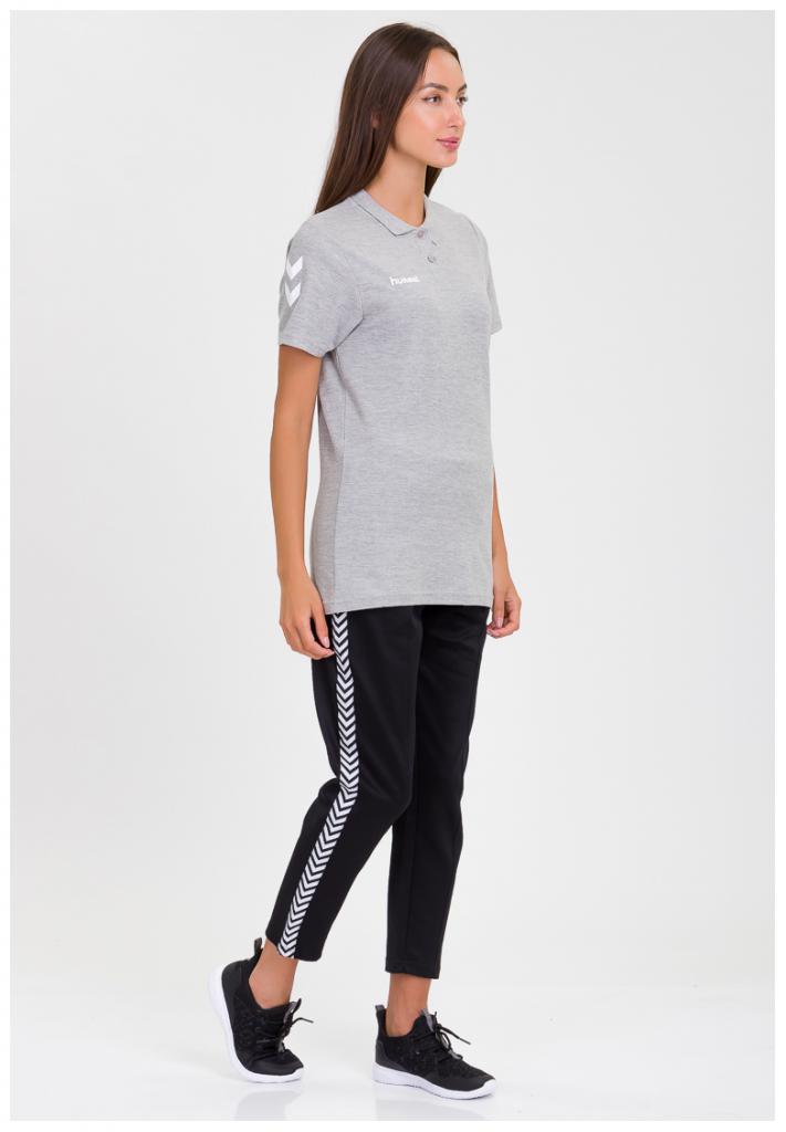 Футболка-поло женская HMLGO COTTON POLO WOMAN 203-522-2006-L Взрослые Женский СЕРЫЙ