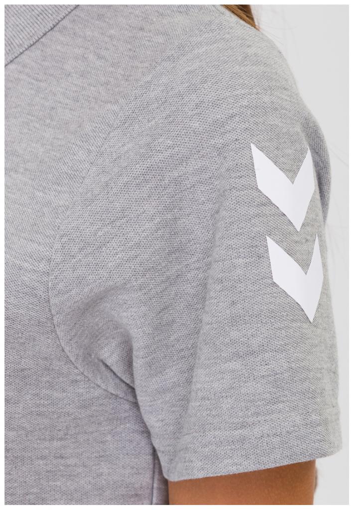 Футболка-поло жіноча HMLGO COTTON POLO WOMAN 203-522-2006-S Дорослі Жіноча СІРИЙ