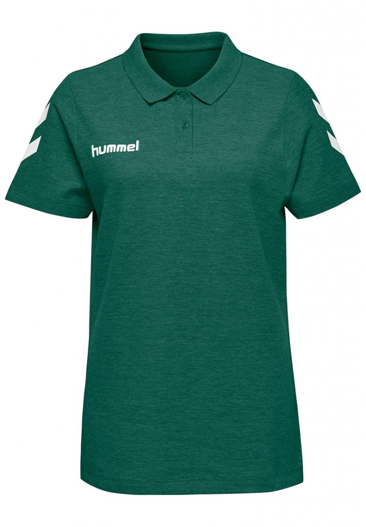 Футболка-поло женская HMLGO COTTON POLO WOMAN 203-522-6140-XS Взрослые Женский ЗЕЛЁНЫЙ