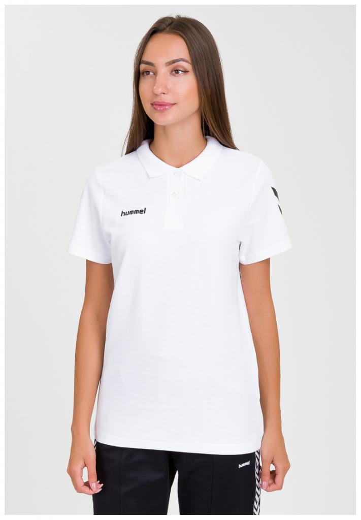 Футболка-поло женская HMLGO COTTON POLO WOMAN 203-522-9001-S Взрослые Женский БЕЛЫЙ