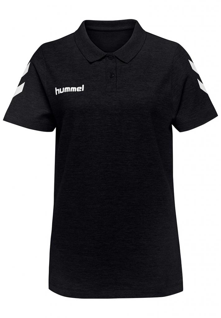 Футболка-поло женская HMLGO COTTON POLO WOMAN 203-522-2001-S Взрослые Женский ЧЕРНЫЙ