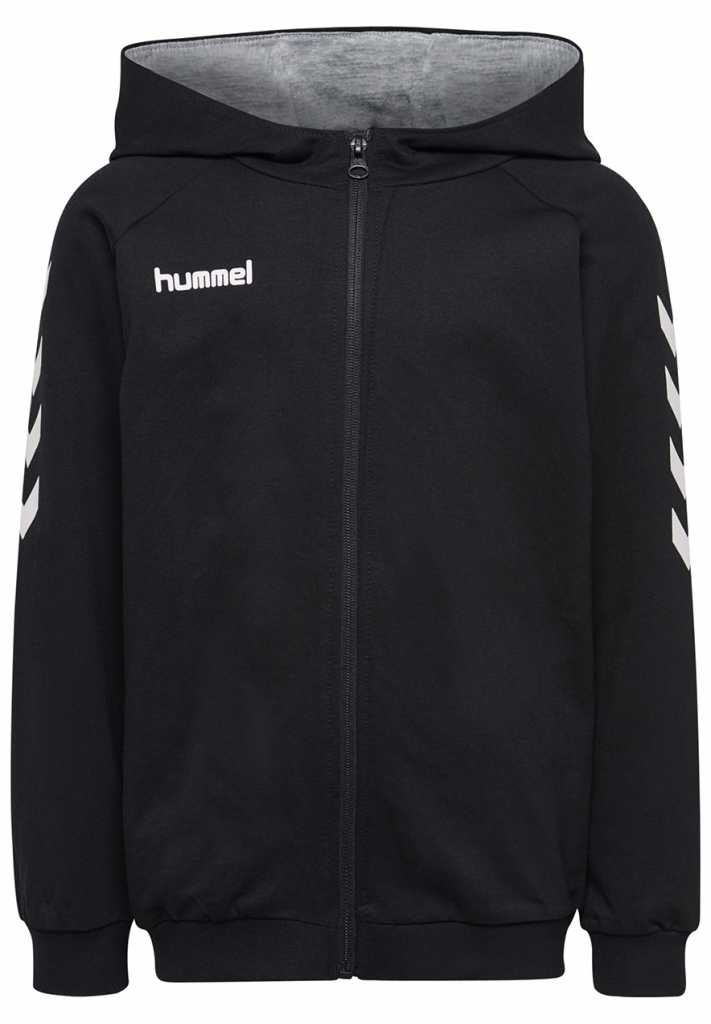 Кофта детская HMLGO KIDS COTTON ZIP HOODIE 204-231-2001-140 Подростки и дети Мужской ЧЕРНЫЙ