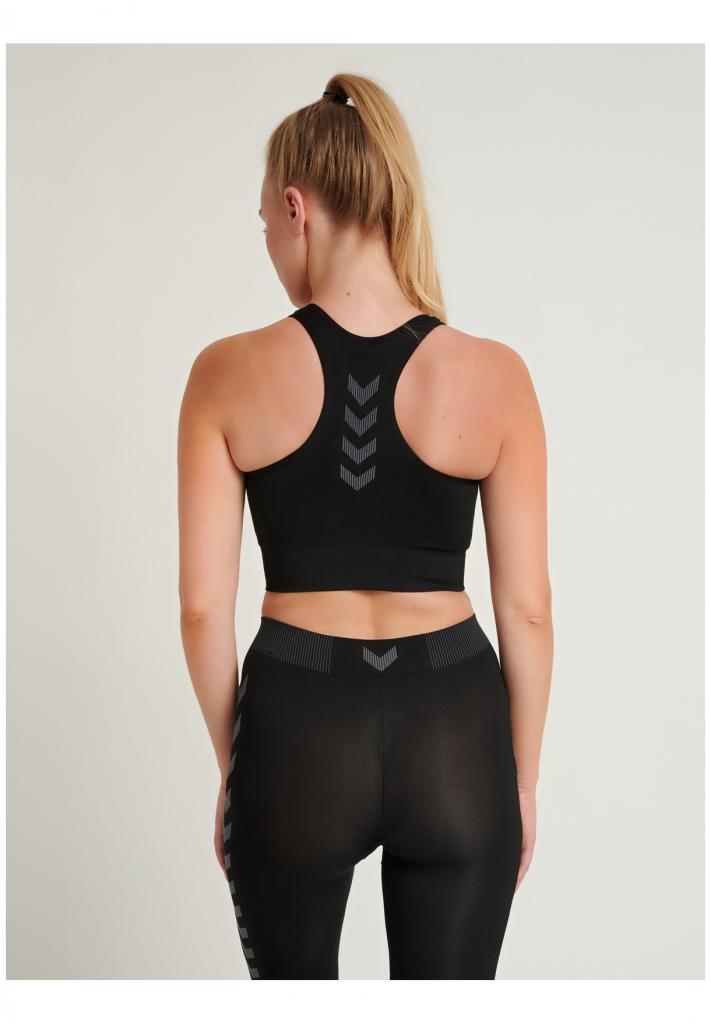 Топ HUMMEL FIRST SEAMLESS BRA WOMEN 202-647-2001-M/L Взрослые Женский ЧЕРНЫЙ