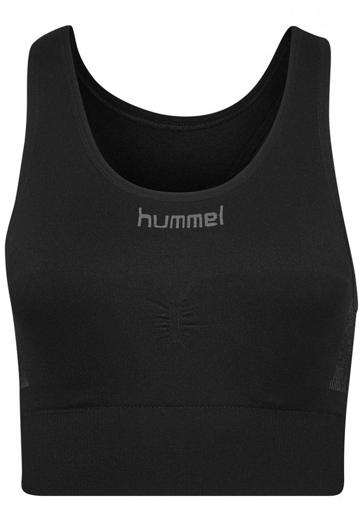 Топ HUMMEL FIRST SEAMLESS BRA WOMEN 202-647-2001-M/L Взрослые Женский ЧЕРНЫЙ