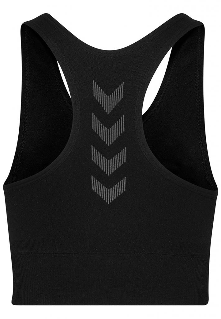 Топ HUMMEL FIRST SEAMLESS BRA WOMEN 202-647-2001-M/L Взрослые Женский ЧЕРНЫЙ