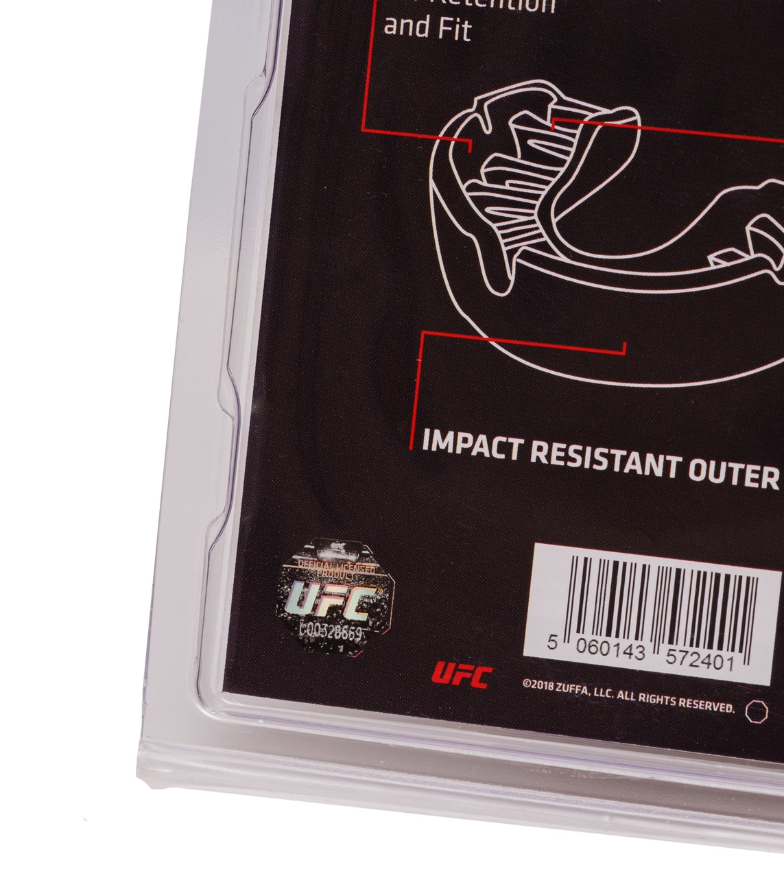 Капа OPRO Bronze UFC Hologram Black (art.002258001)