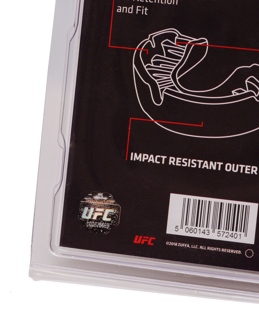 Капа OPRO Bronze UFC Hologram White (art.002258002)
