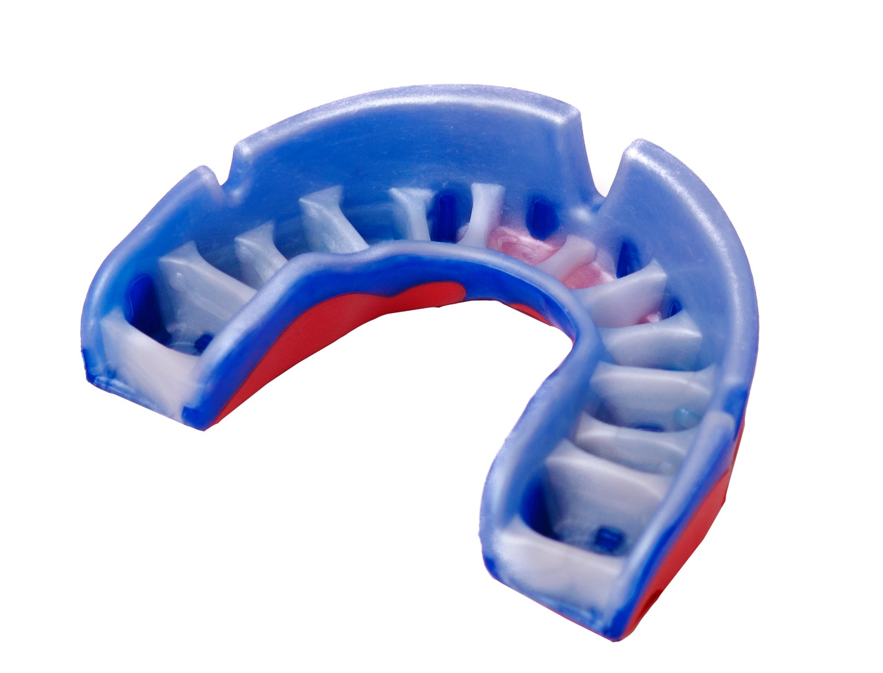 Капа OPRO Platinum Series Blue/Pearl/Red (art.002197001)