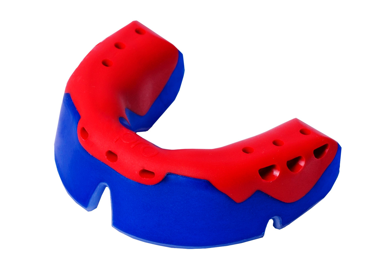 Капа OPRO Platinum Series Blue/Pearl/Red (art.002197001)