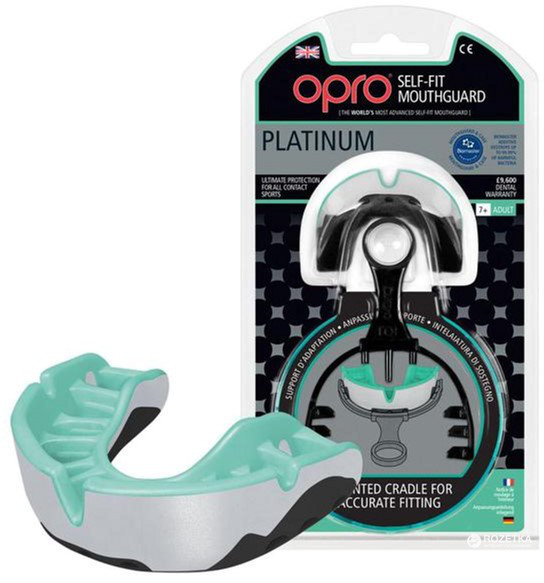 Капа OPRO Platinum Series Pearl/Mint/Black (art.002197002)