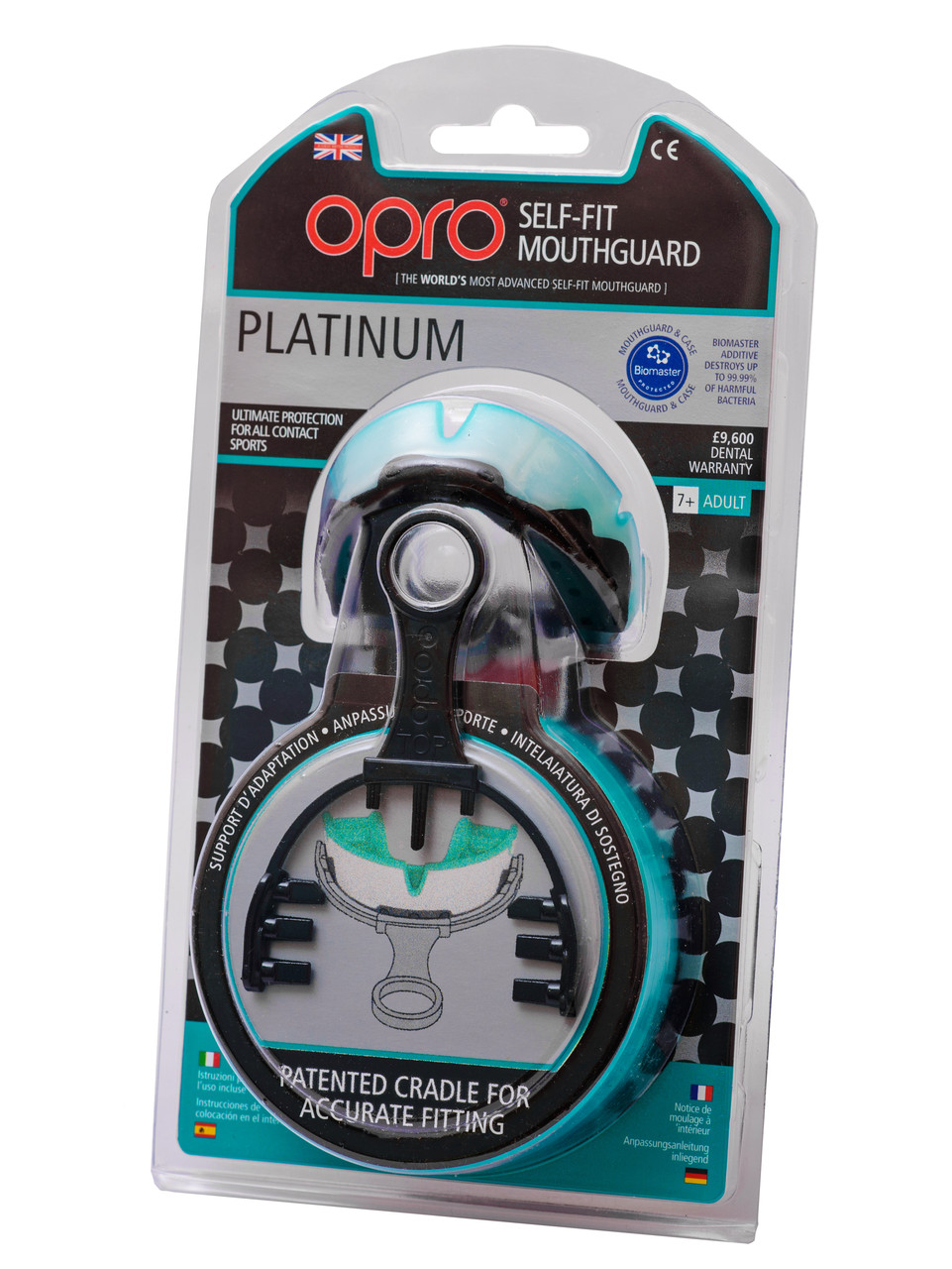 Капа OPRO Platinum Series Pearl/Mint/Black (art.002197002)