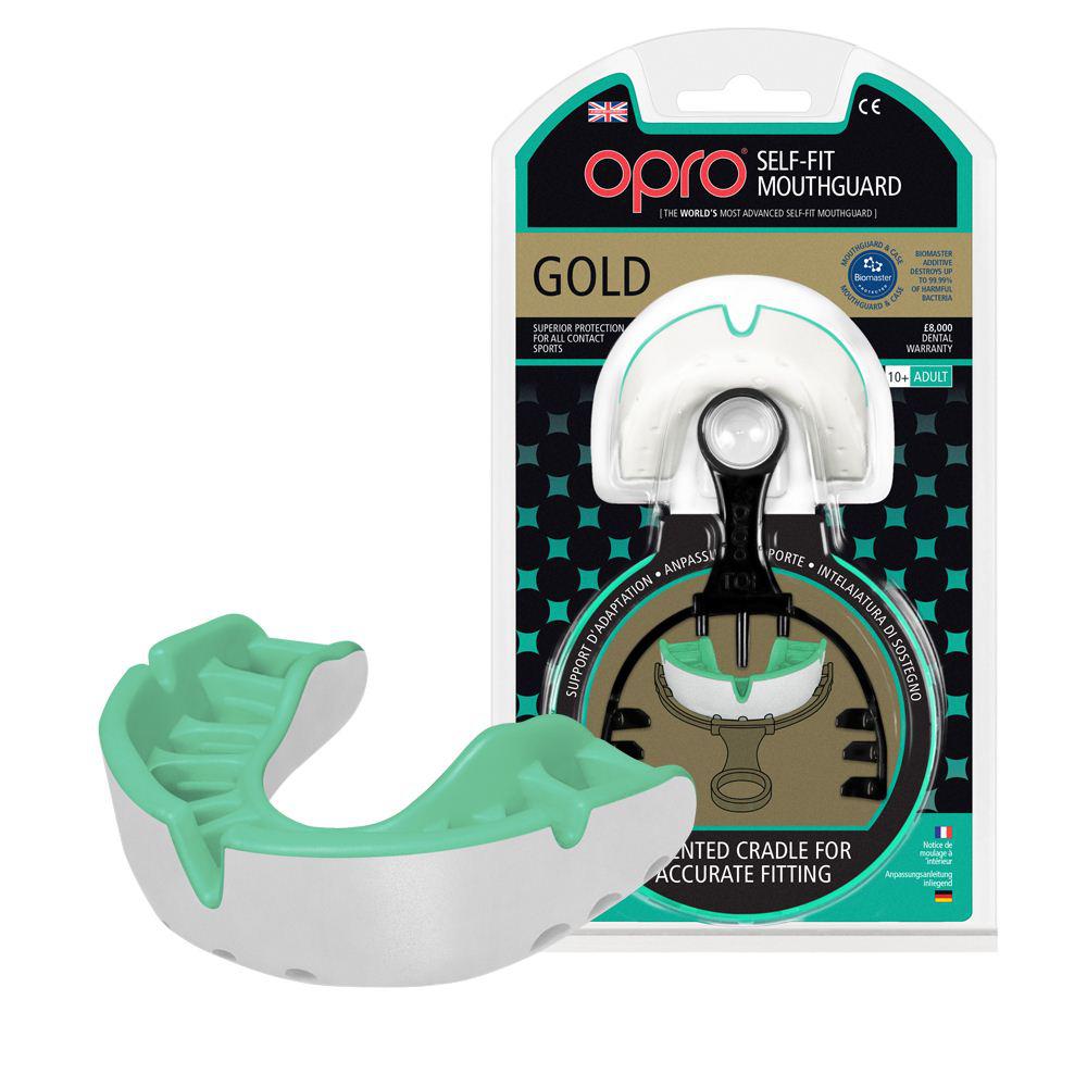 Капа OPRO Gold Series White/Pearl (art.002193006)