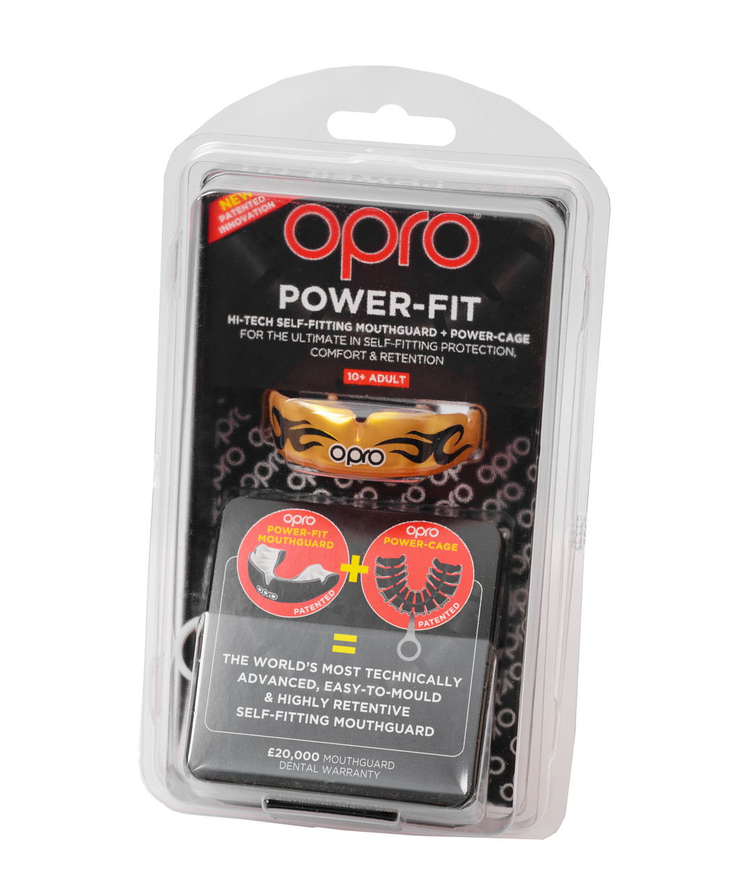 Капа OPRO Power-Fit Bling-Urban Series Gold /White (art.002269003)