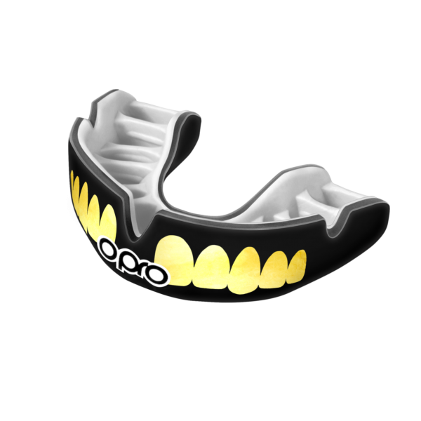 Капа OPRO Power-Fit Bling-Teeth Series Black/White (art.002269002)